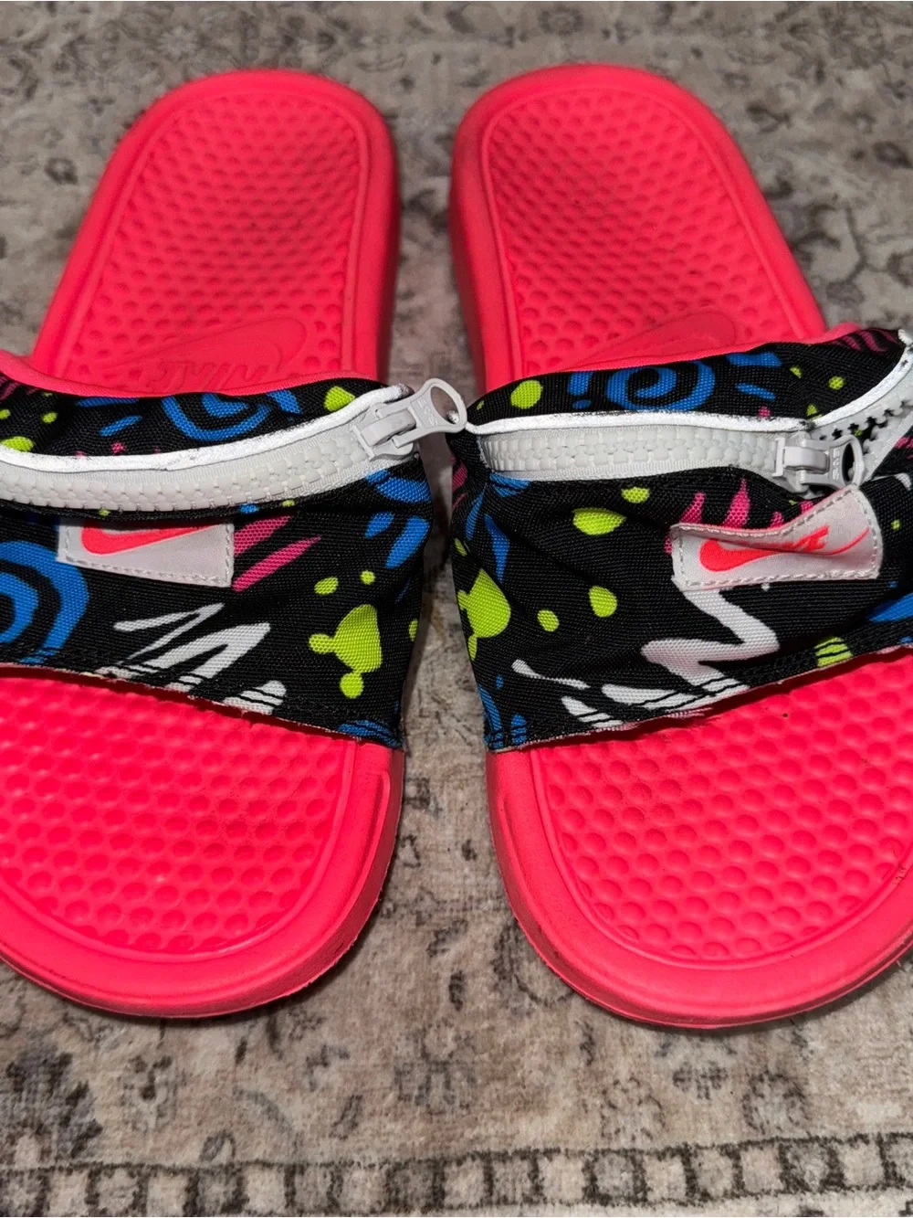 Nike Benassi Slide Fanny Pack Sandal Men’s Size 8 JDI Print CJ2967-600